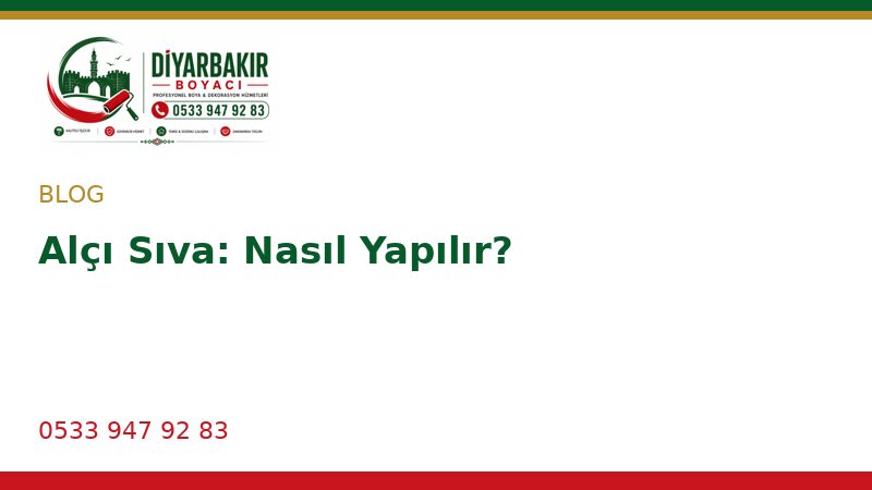 Alçı Sıva: Nasıl Yapılır?
