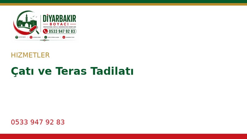 Çatı ve Teras Tadilatı