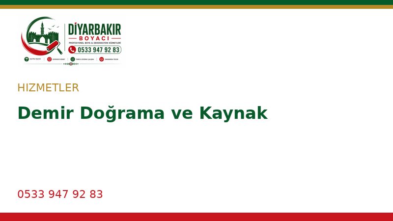 Demir Doğrama ve Kaynak