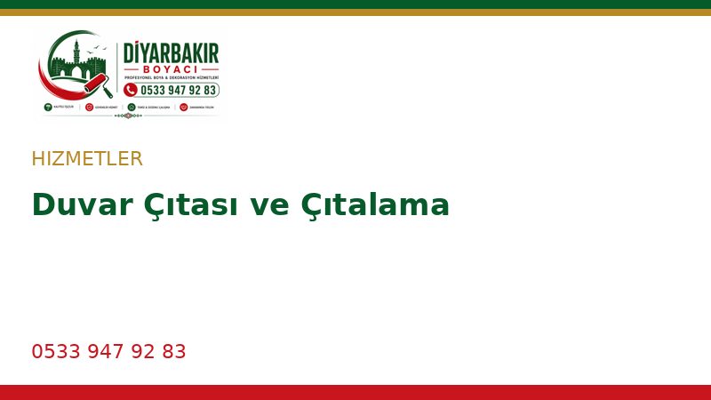 Duvar Çıtası ve Çıtalama