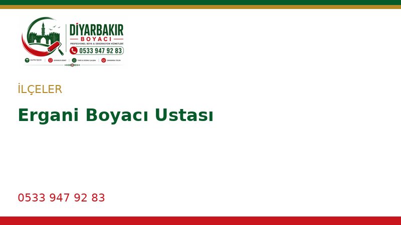 Ergani Boyacı Ustası