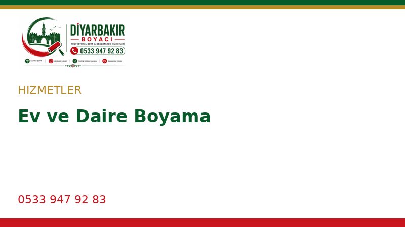 Ev ve Daire Boyama