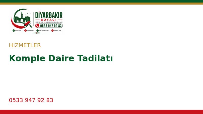 Komple Daire Tadilatı