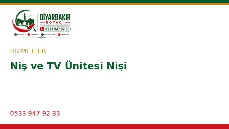 Niş ve TV Ünitesi Nişi