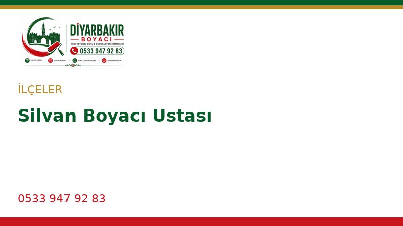 Silvan Boyacı Ustası