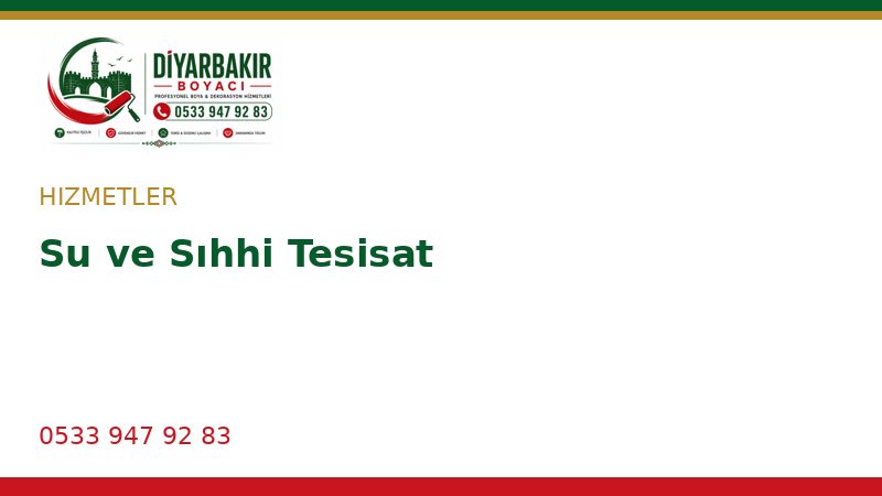 Su ve Sıhhi Tesisat