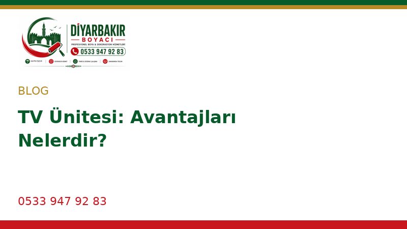 TV Ünitesi: Avantajları Nelerdir?